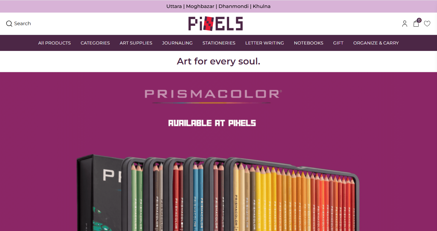 Pixels Ultra — web project by software engineer Tushar Imran