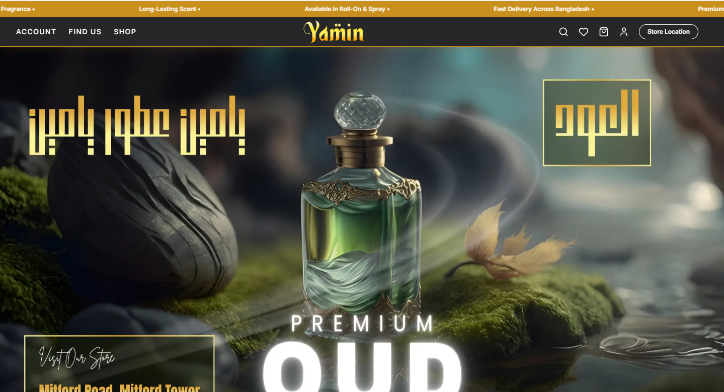 Yamin Attar House — web project by software engineer Tushar Imran